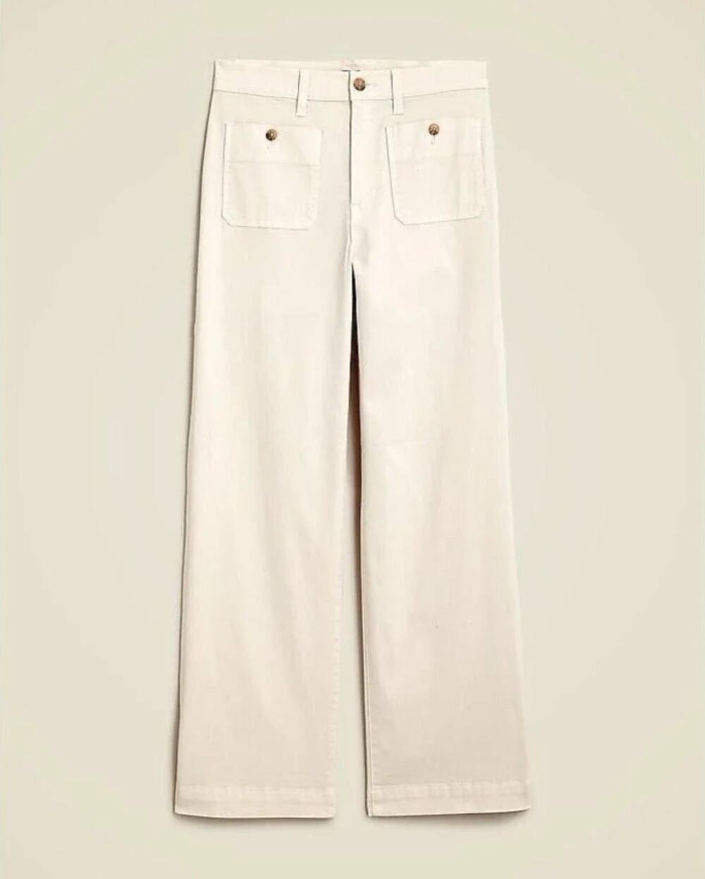 J.Crew Sailor slim wide-leg chino pant 32 Tall Ankle length *29" inseam BY638